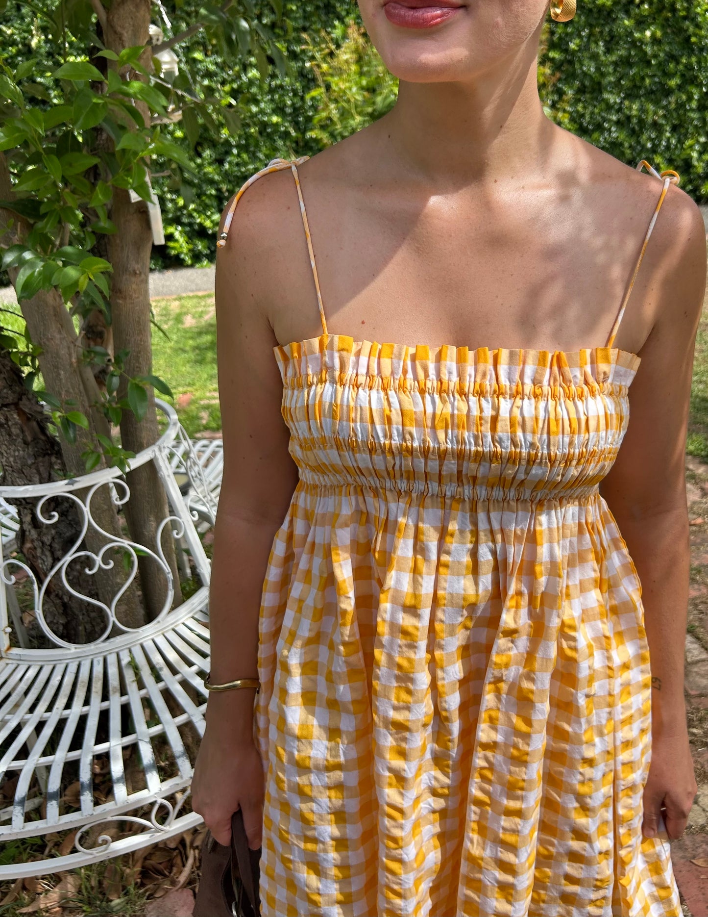 Ayanna Mini Dress in Papaya