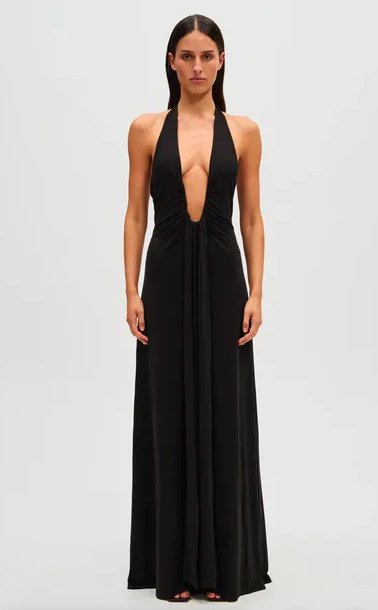 Jennifer Cupro Maxi Dress
