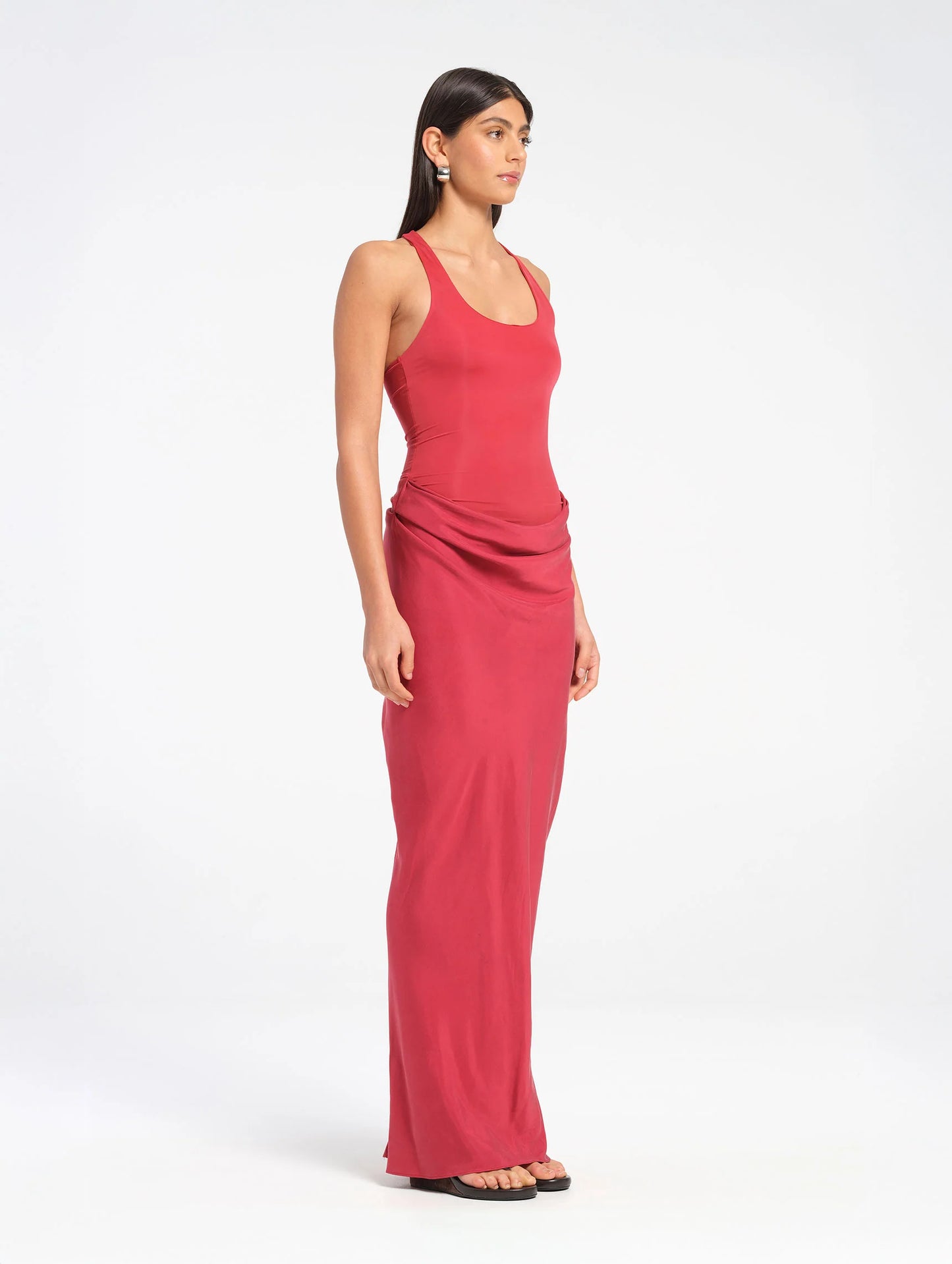 Jade Maxi Dress in Scarlet