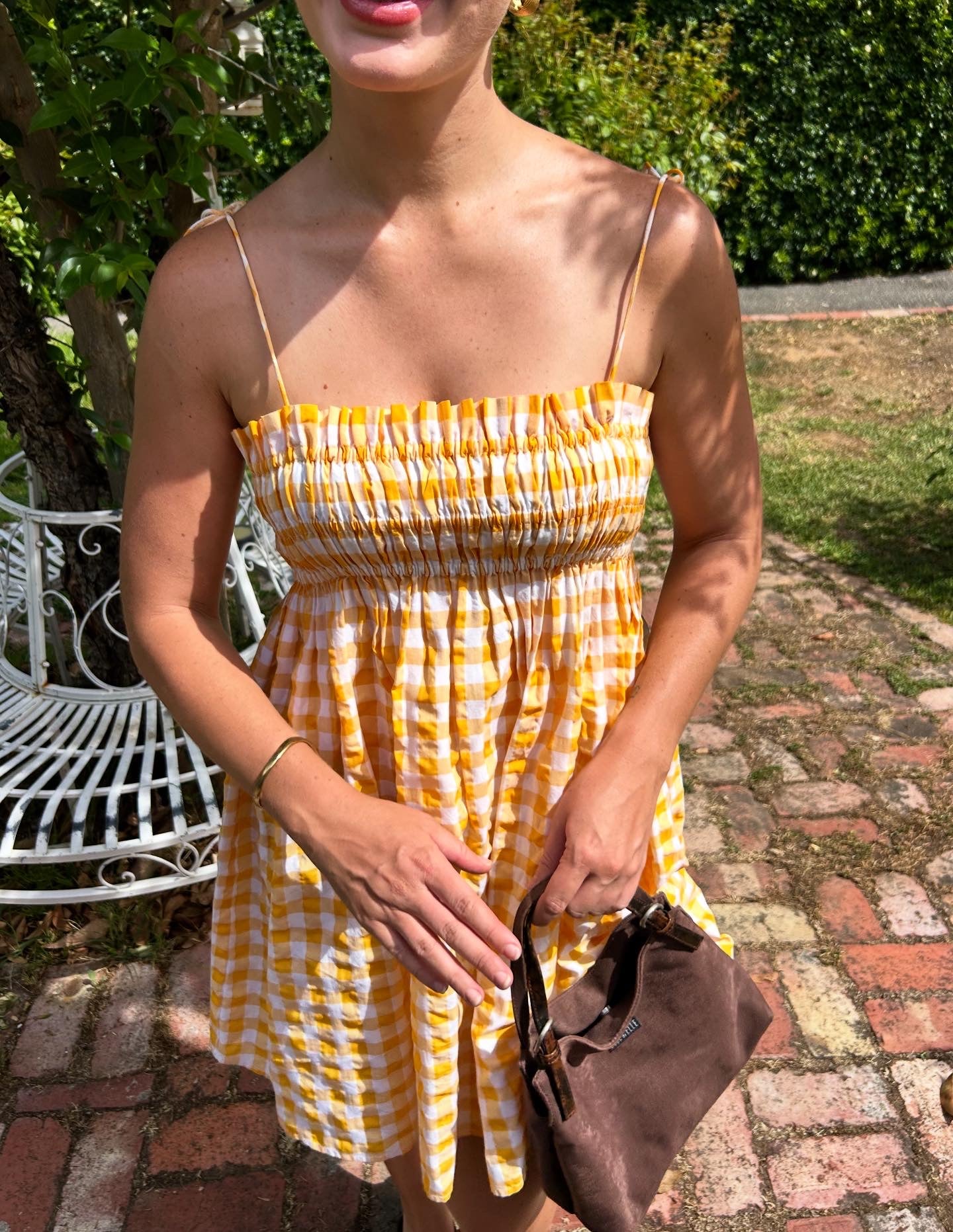 Ayanna Mini Dress in Papaya